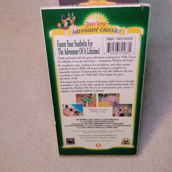 Jules Verne 3 Classic movies VHS Box Set 1998: 20000 Leagues, Around the World - Picture 5 of 10